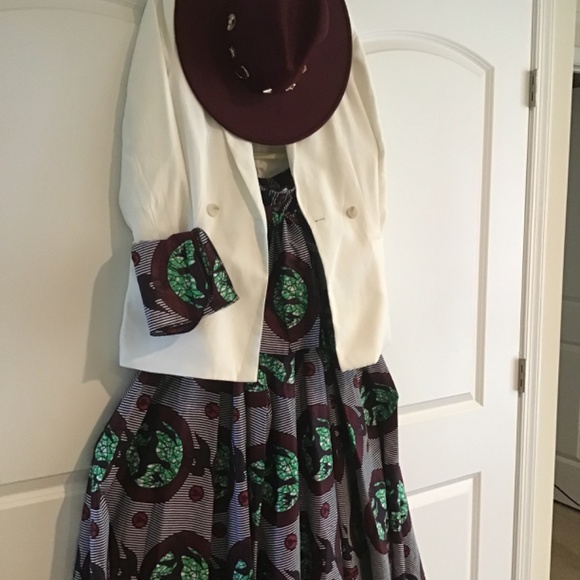 Multi print wide-legged split skirt with pockets - Size OS - Picture 7 of 7